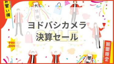 ヨドバシカメラ決算セール2024は3月と9月！チラシ確認方法や混雑情報も