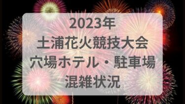 土浦花火大会2023の混雑状況や穴場ホテル＆桟敷席チケットの値段