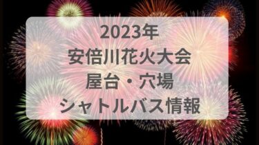 安倍川花火大会2023の屋台や打ち上げ場所＆穴場情報｜シャトルバスもあり